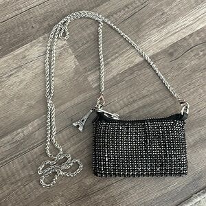 Nano micro designer French bag silver chain Eiffel Tower Paris